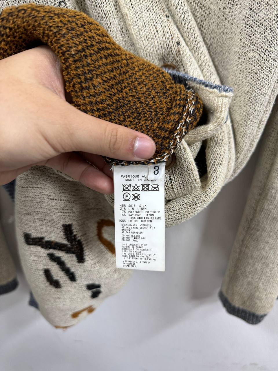 AW22 Yohji Yamamoto Pour Homme Shrimp Long Cardigan