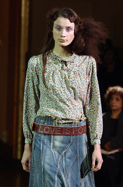 SS02 Junya Watanabe “Love Is Powerful” Studded Leather Belt