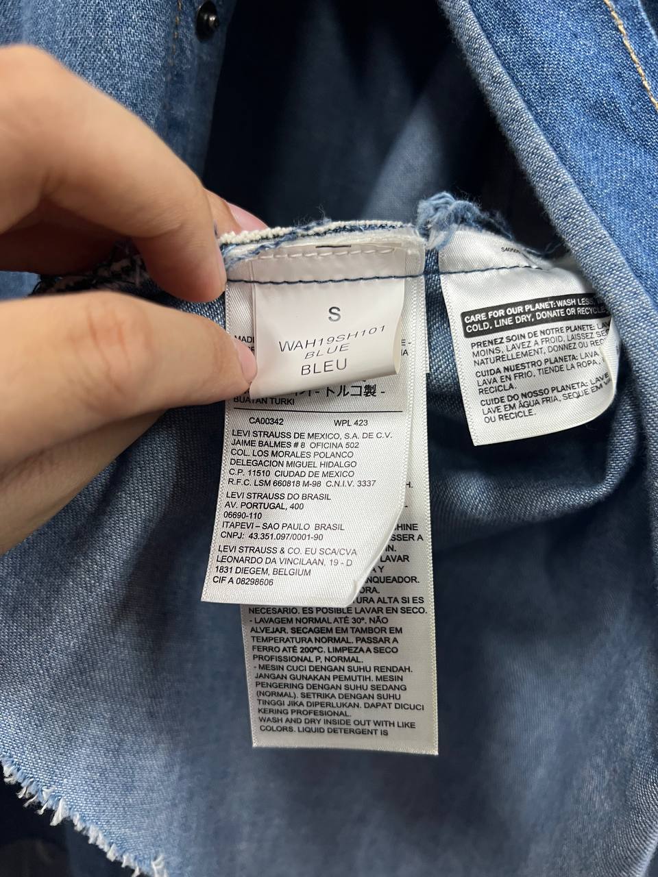 AW19 Vetements X Levi's Denim Reconstructed Shirt