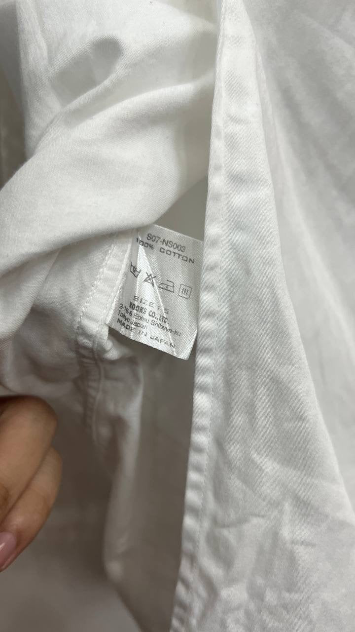 SS07 Number Nine "About A Boy" Pleated Frill Shirt