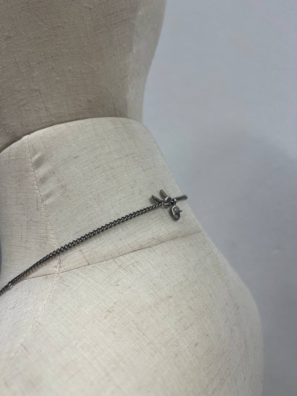 AW18 TAKAHIROMIYASHITA TheSoloist Bone Shaped Clipper Necklace