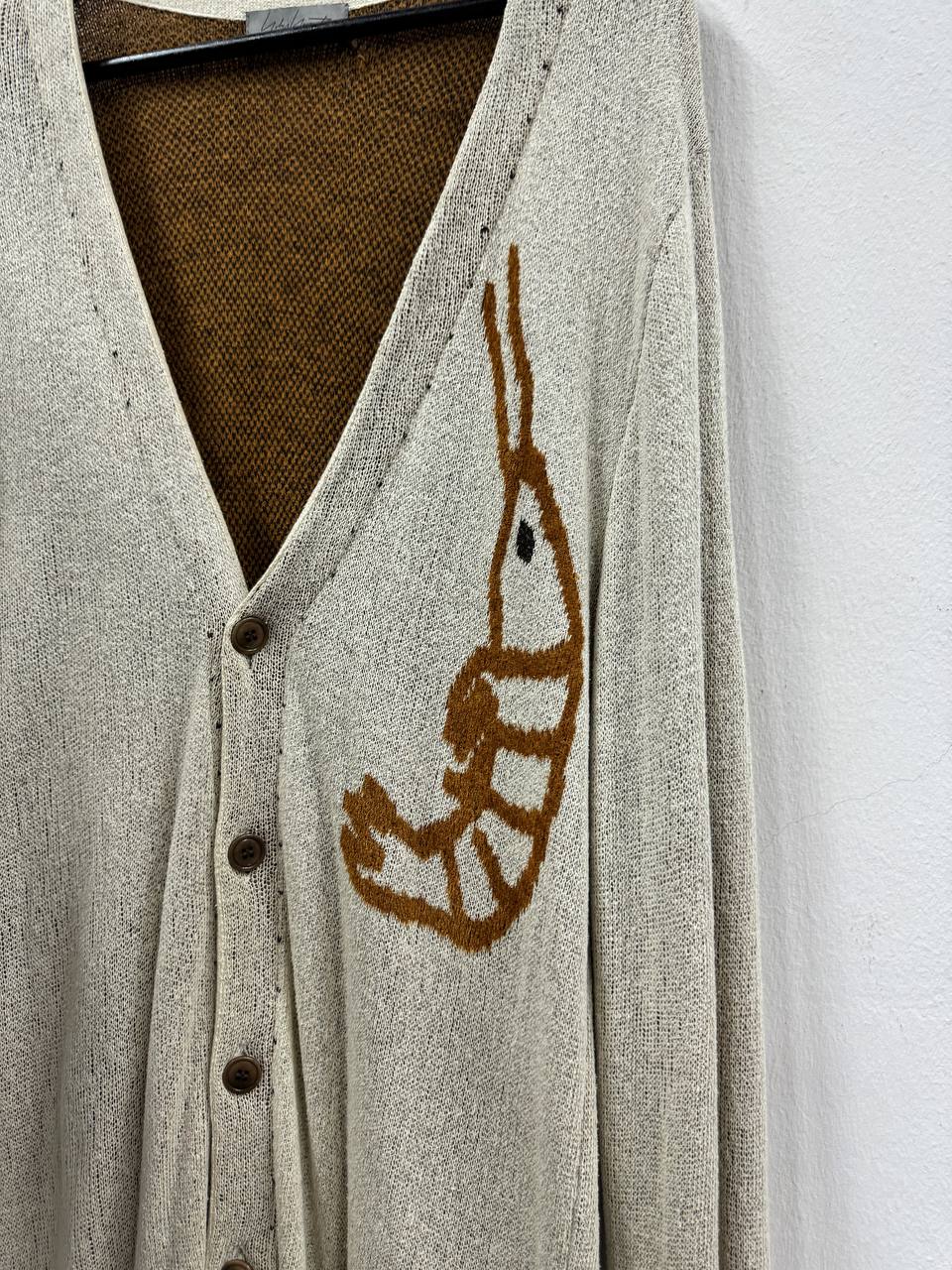 AW22 Yohji Yamamoto Pour Homme Shrimp Long Cardigan