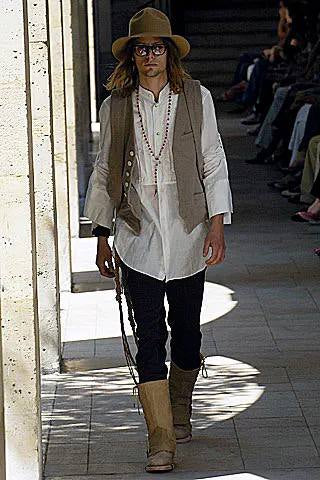 SS07 Number Nine "About A Boy" Pleated Frill Shirt