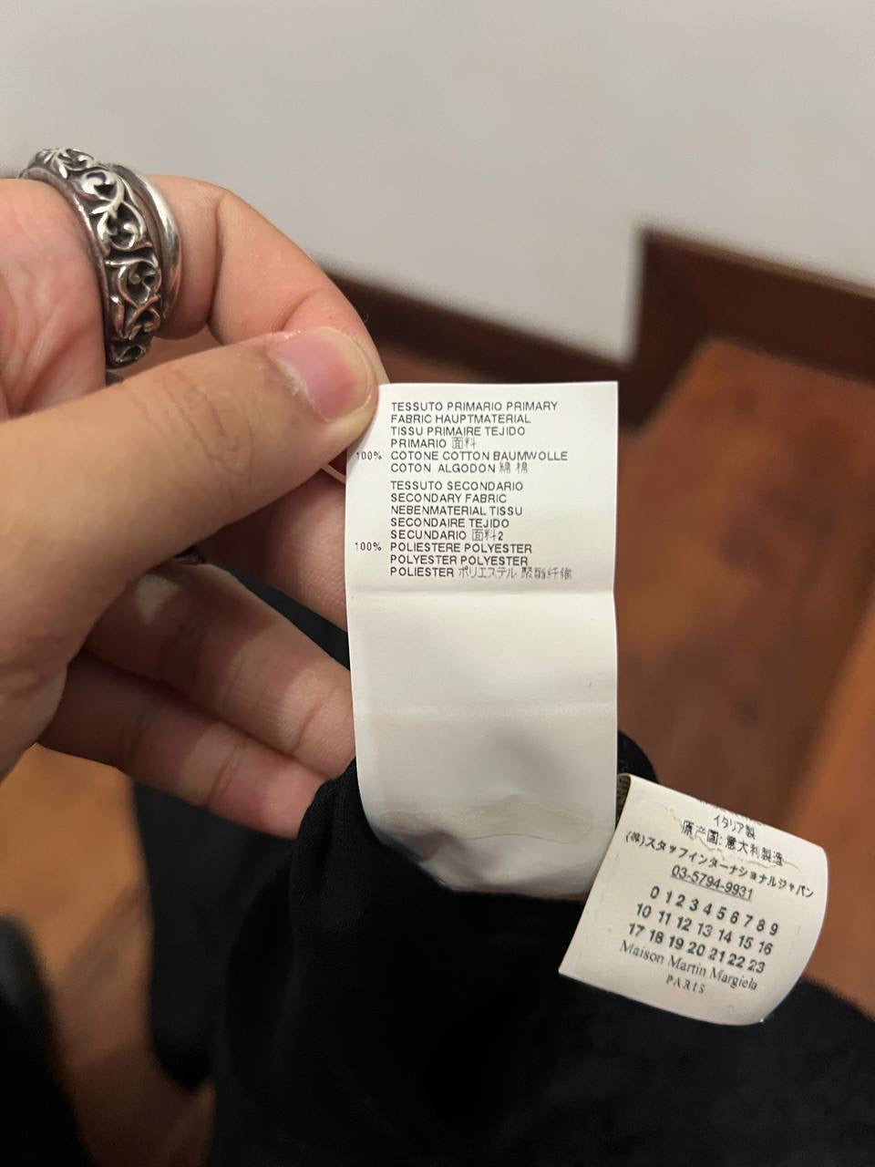 MM6 Maison Margiela Asymetrical Drape Long Sleeve Shirt