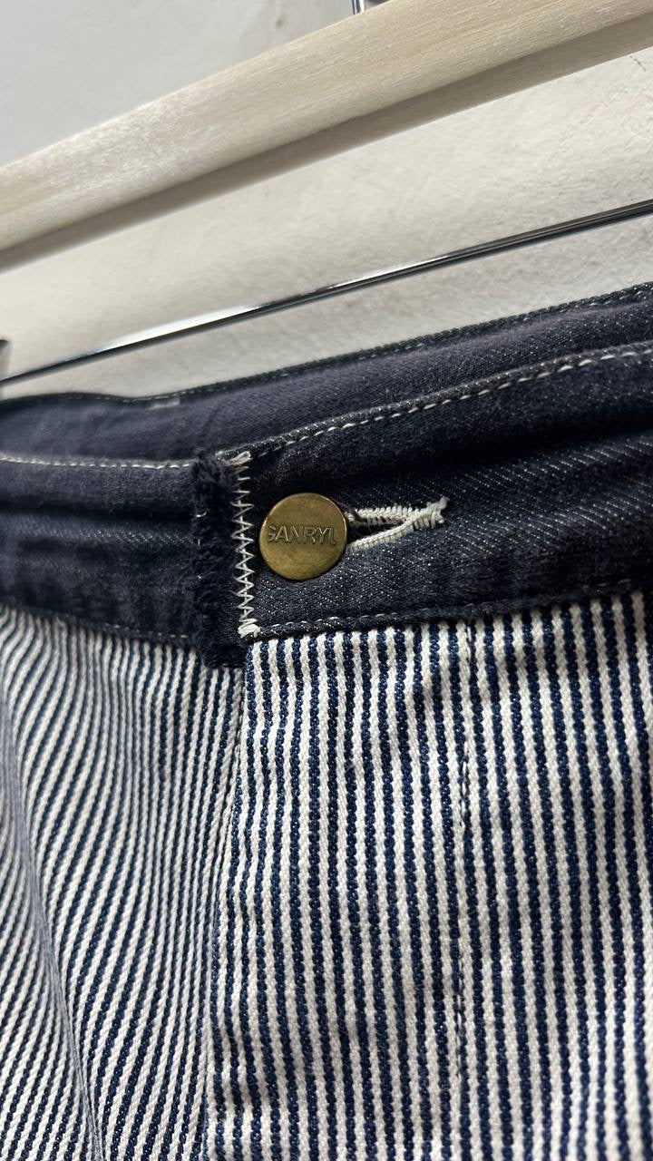 SS17 Comme des Garçons Ganryu Inverted Double Knee Denim Pants