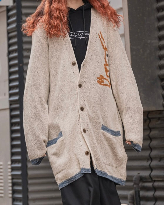 AW22 Yohji Yamamoto Pour Homme Shrimp Long Cardigan