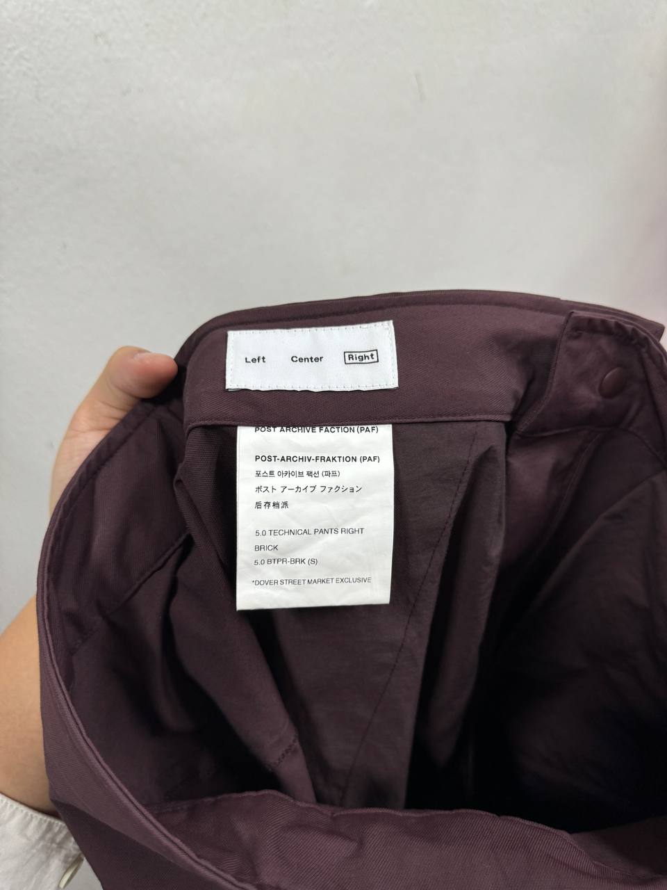 AW22 POST ARCHIVE FACTION x Dover Street Market 5.0 Right Technical Pants