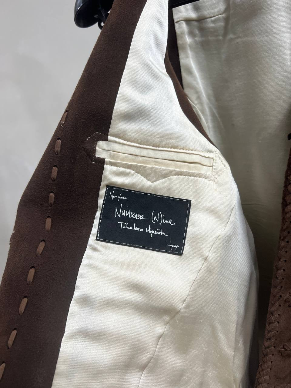SS09 Number Nine “The Lonesome Heroes”Suede Tapestry Vest