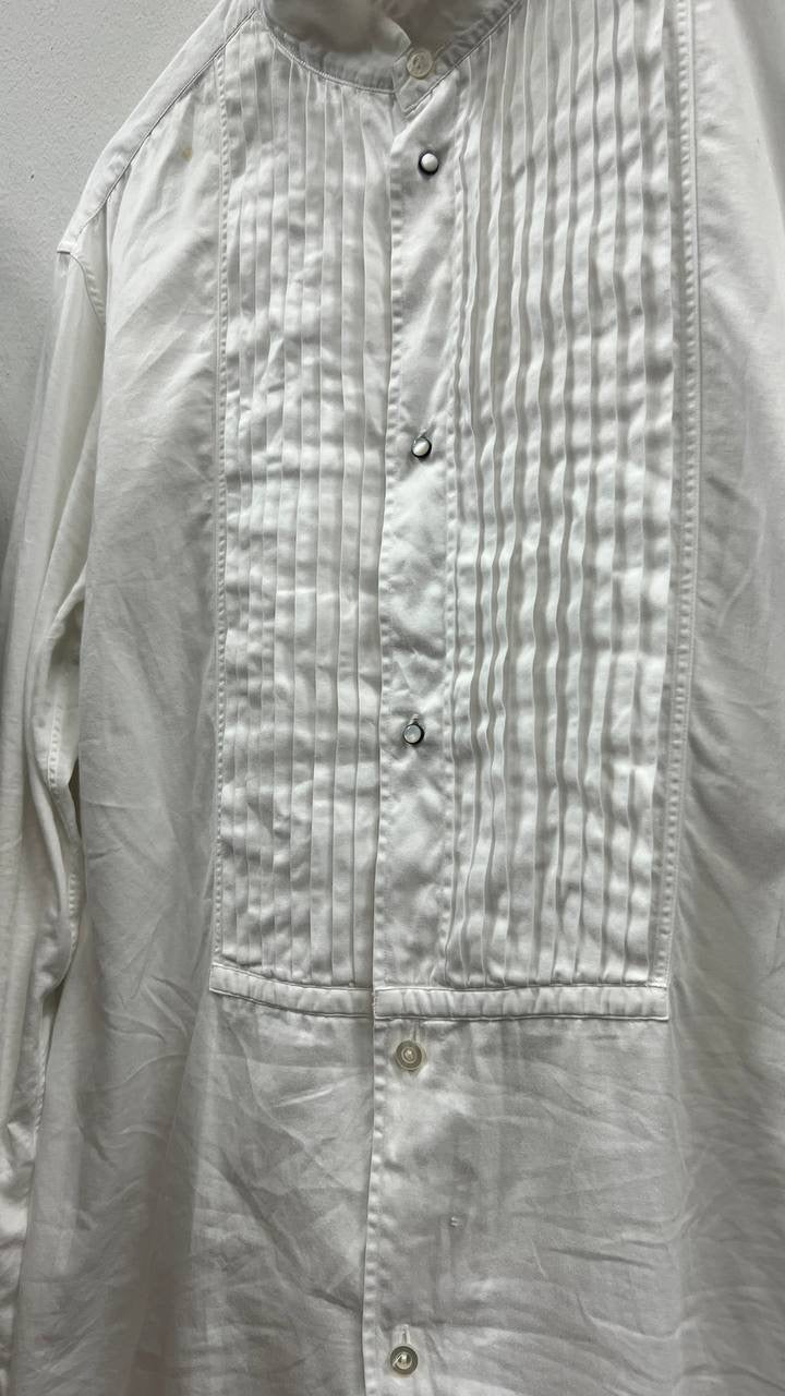 SS07 Number Nine "About A Boy" Pleated Frill Shirt
