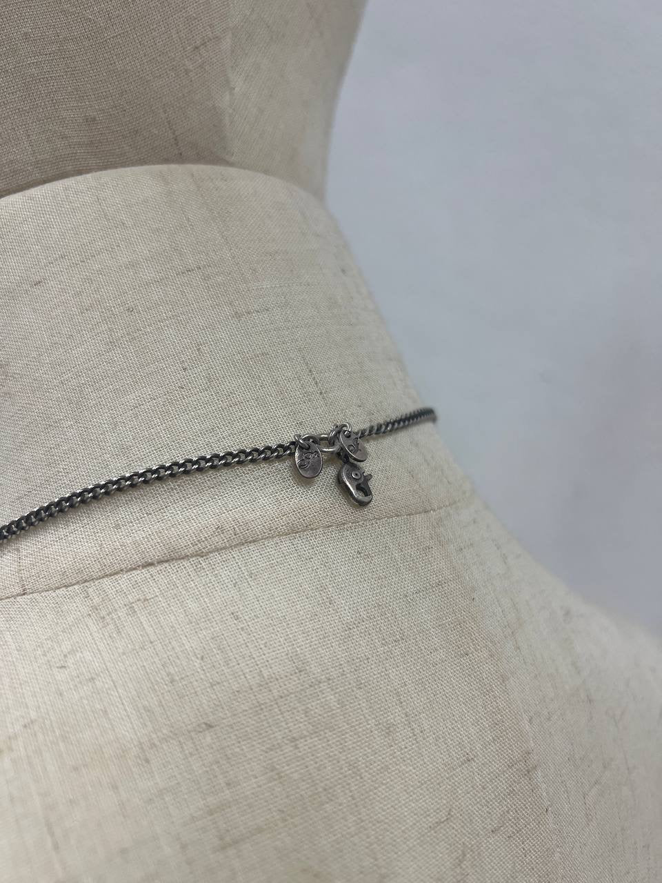 AW18 TAKAHIROMIYASHITA TheSoloist Bone Shaped Clipper Necklace