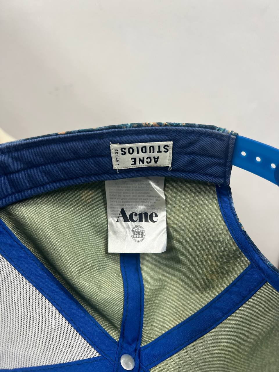 AW13 Acne Studios Marble Camp Print Cap