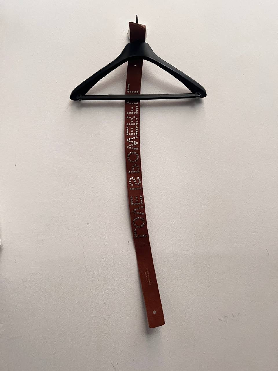 SS02 Junya Watanabe “Love Is Powerful” Studded Leather Belt