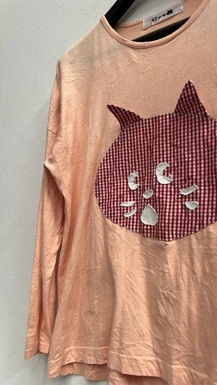 Issey Miyake Ne-net Patchwork Nya Cat Long Sleeve