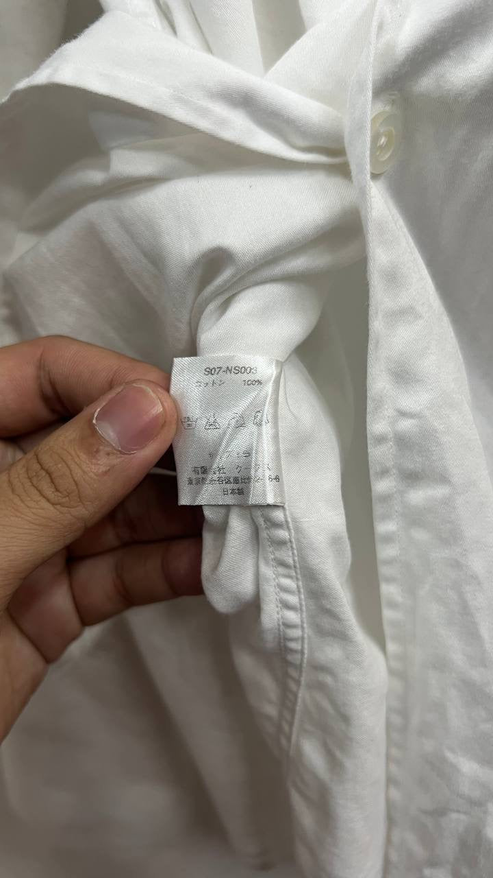 SS07 Number Nine "About A Boy" Pleated Frill Shirt