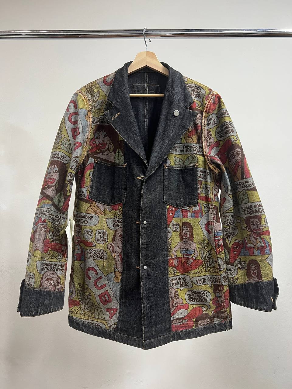 SS03 Comme Des Garcons Homme Cuba Reversible Denim Jacket