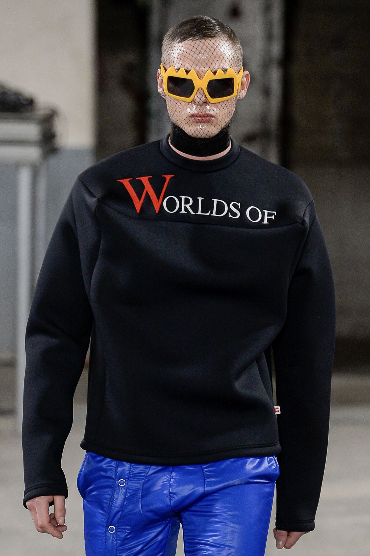 AW18 Walter Van Beirendonck “Pig” World of Sun and Moon Embroidered 3D Sweater