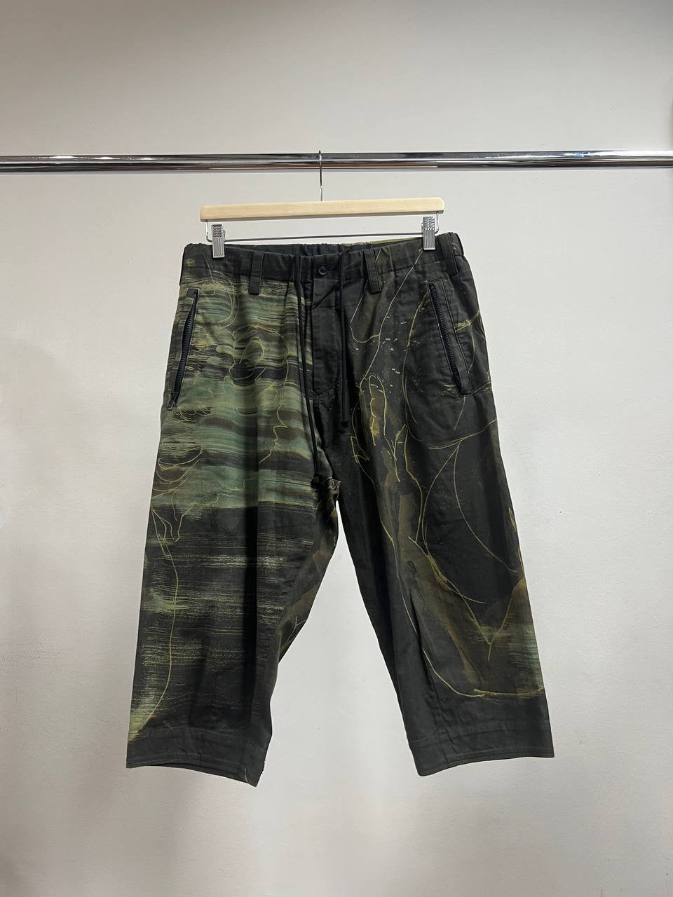 SS20 Yohji Yamamoto Pour Homme x Yuuka Asakura Cropped Pants