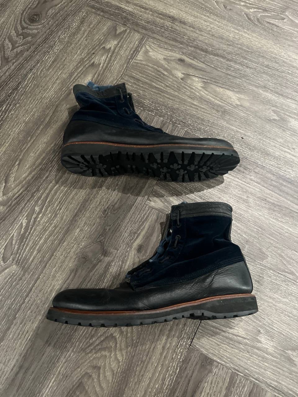 AW12 Undercover “Psycho Color” Military Front Zip Boots