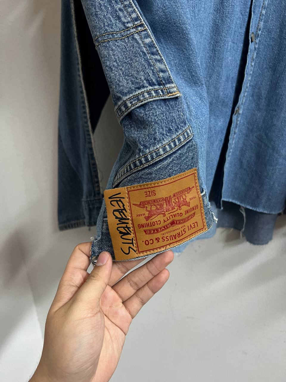AW19 Vetements X Levi's Denim Reconstructed Shirt