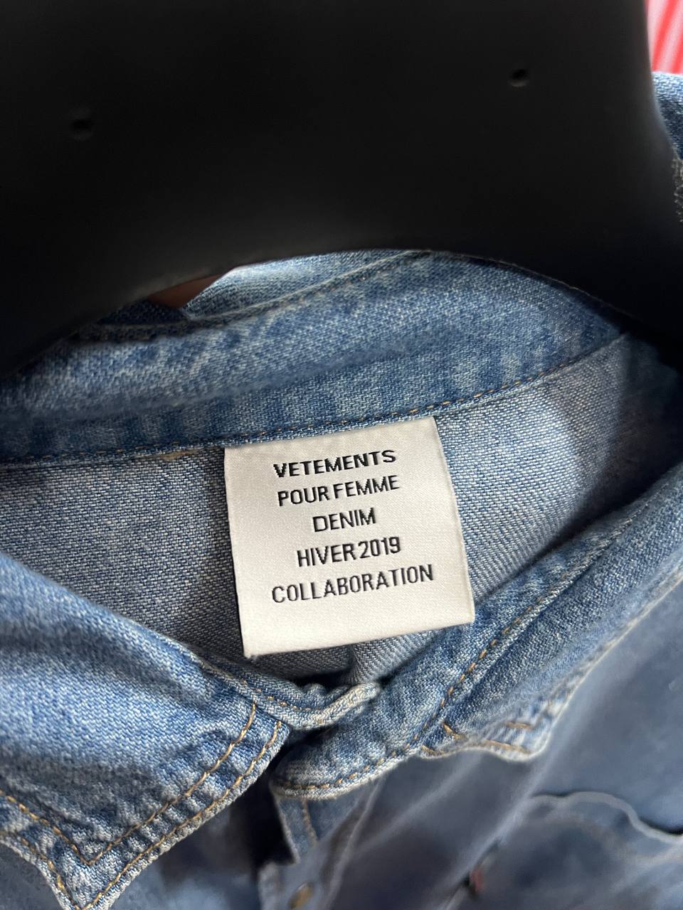 AW19 Vetements X Levi's Denim Reconstructed Shirt