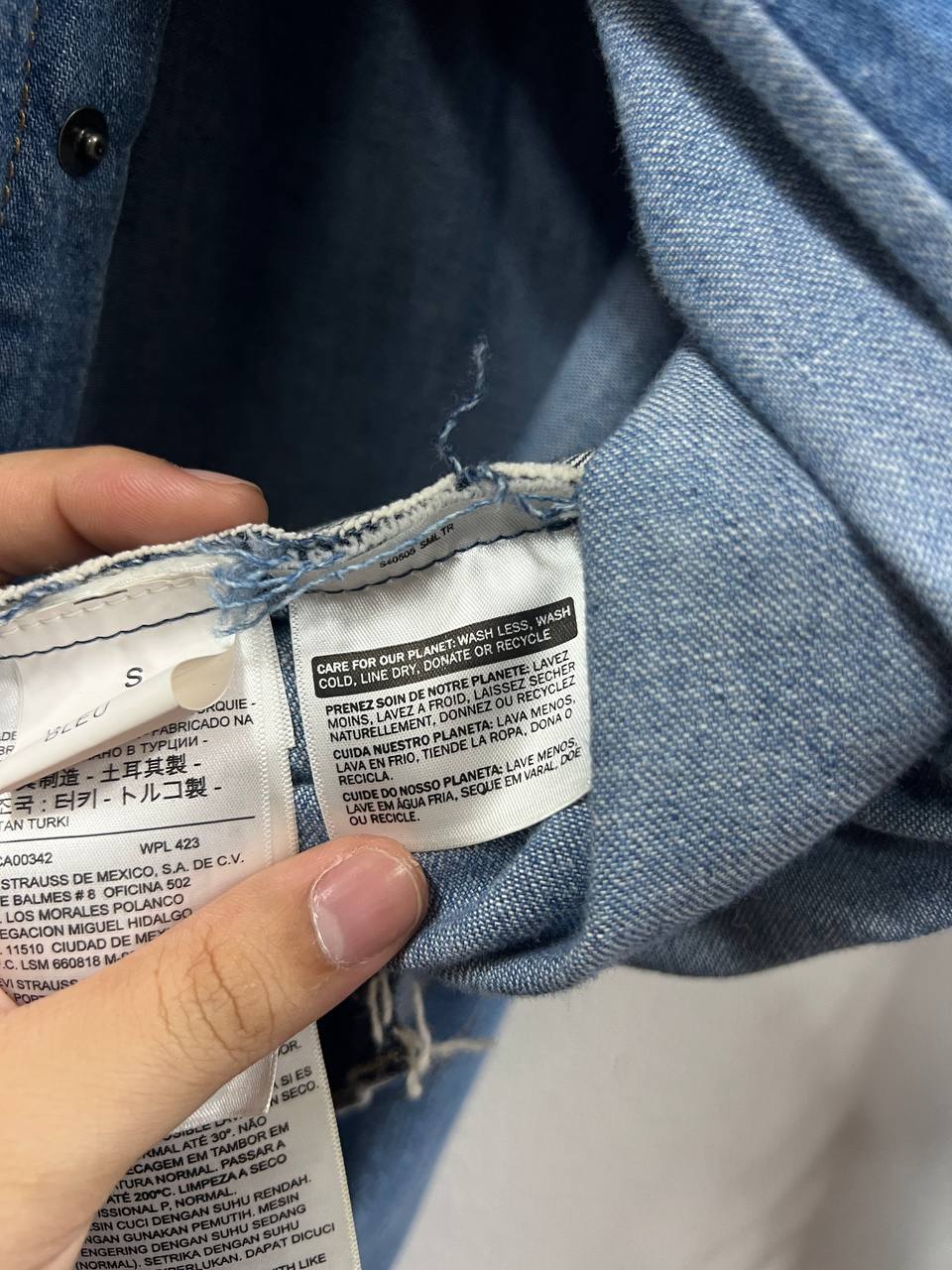 AW19 Vetements X Levi's Denim Reconstructed Shirt