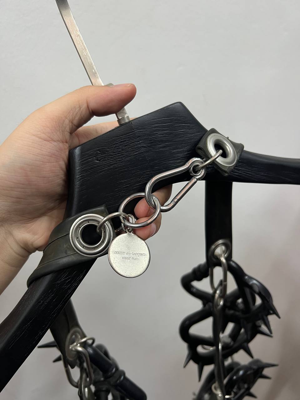 AW19 Comme Des Garcons Homme Plus Nose Ring Spike Necklace