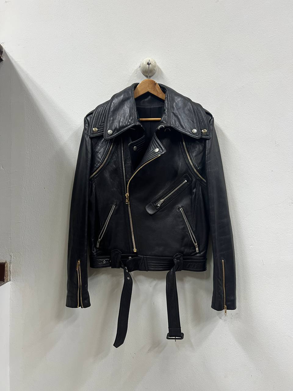 AW11 Juun.J Detachable Layered Double Rider Leather Jacket