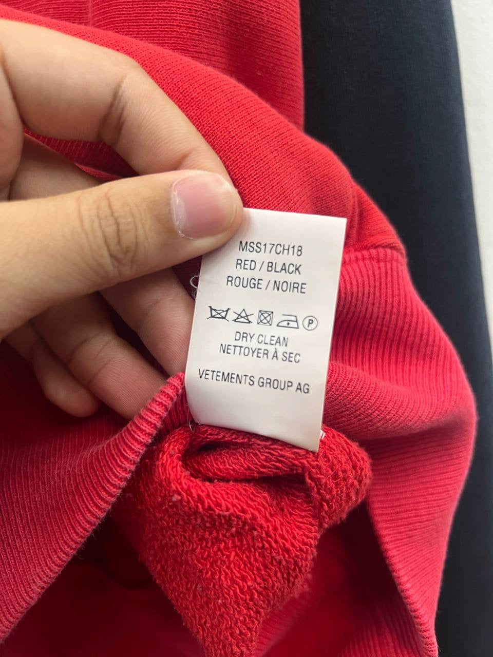 SS17 Vetements x Champion Antwerpen Hoodie