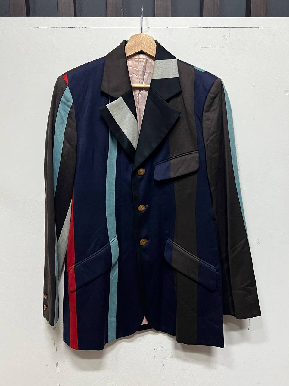 AW95 Vivienne Westwood Gold Label Colorful Stripe Jacket