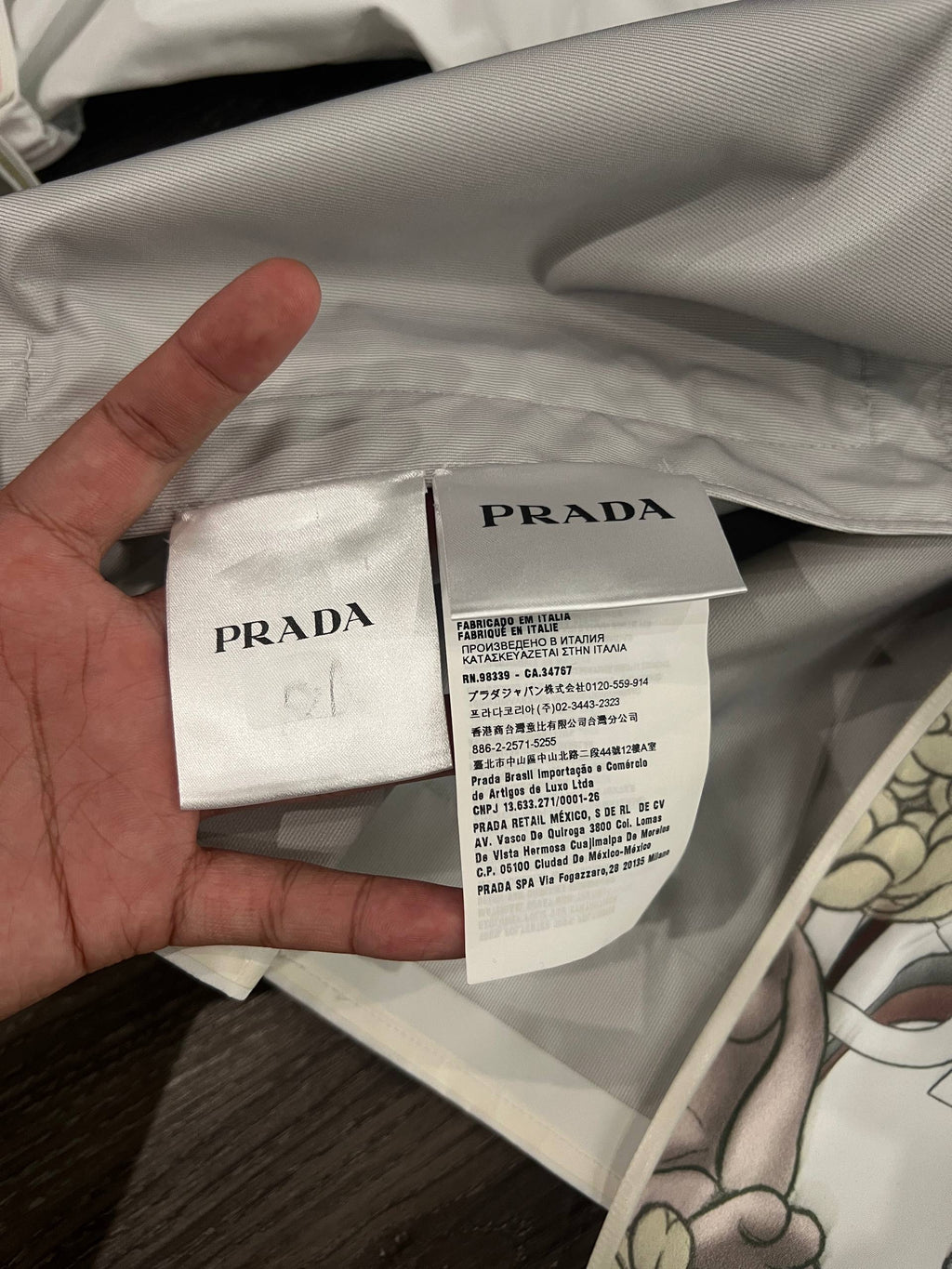 Resort 2018 Prada x James Jean Funnel Neck Rabbit Jacket