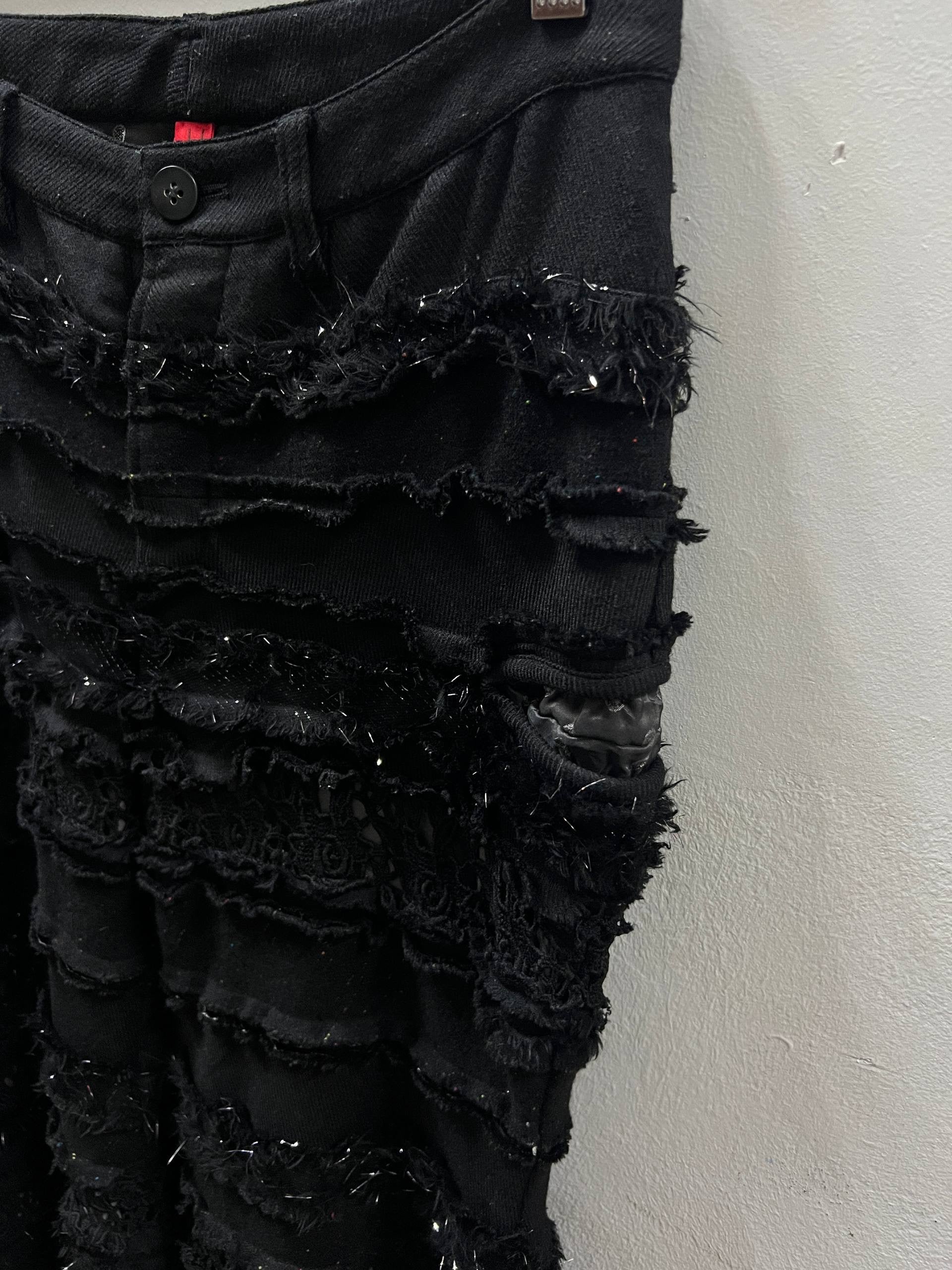 HaaT by Issey Miyake Patchwork Hagi Pants