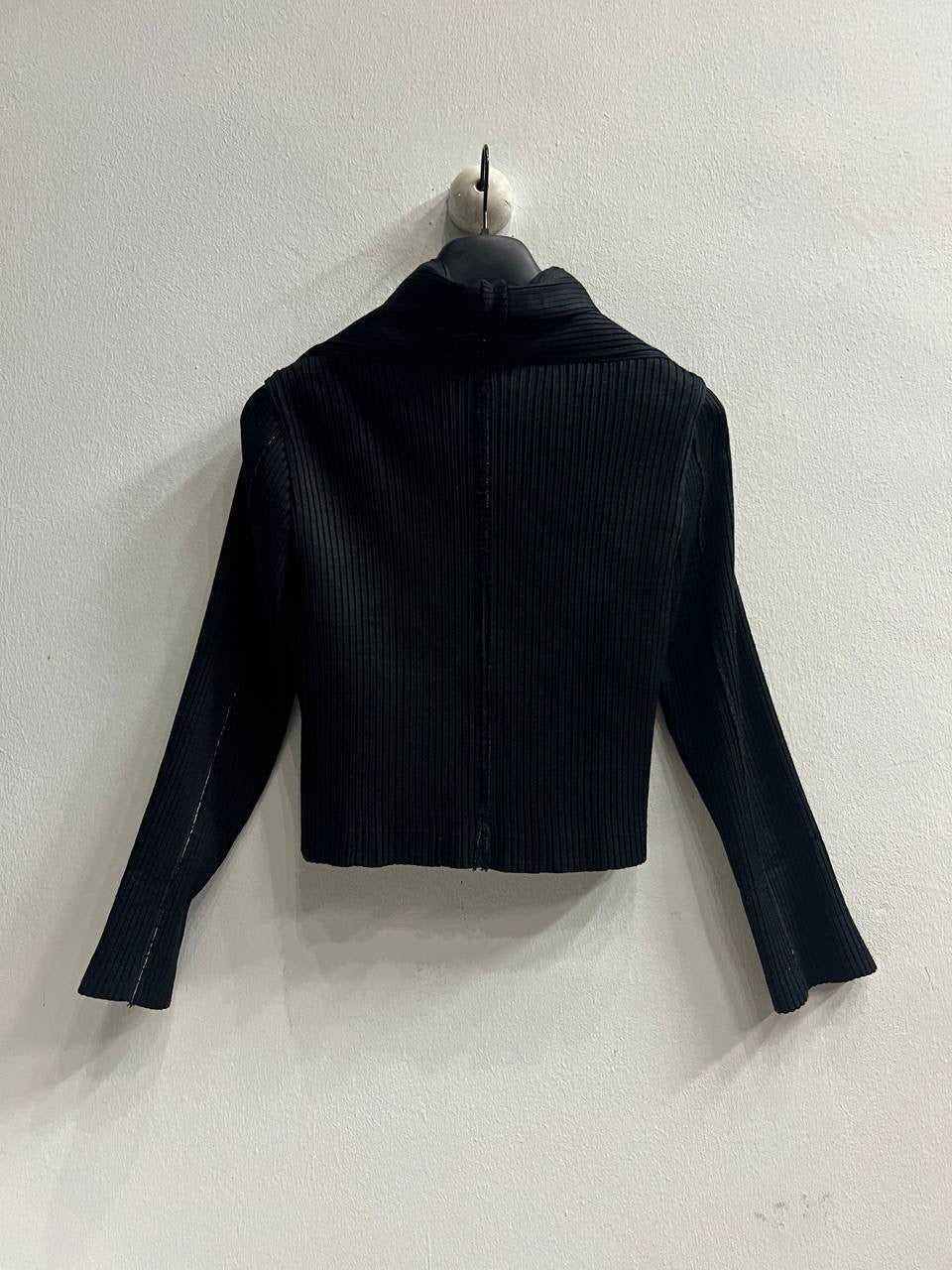 AW07 Issey Miyake Pleated Cropped Jacket