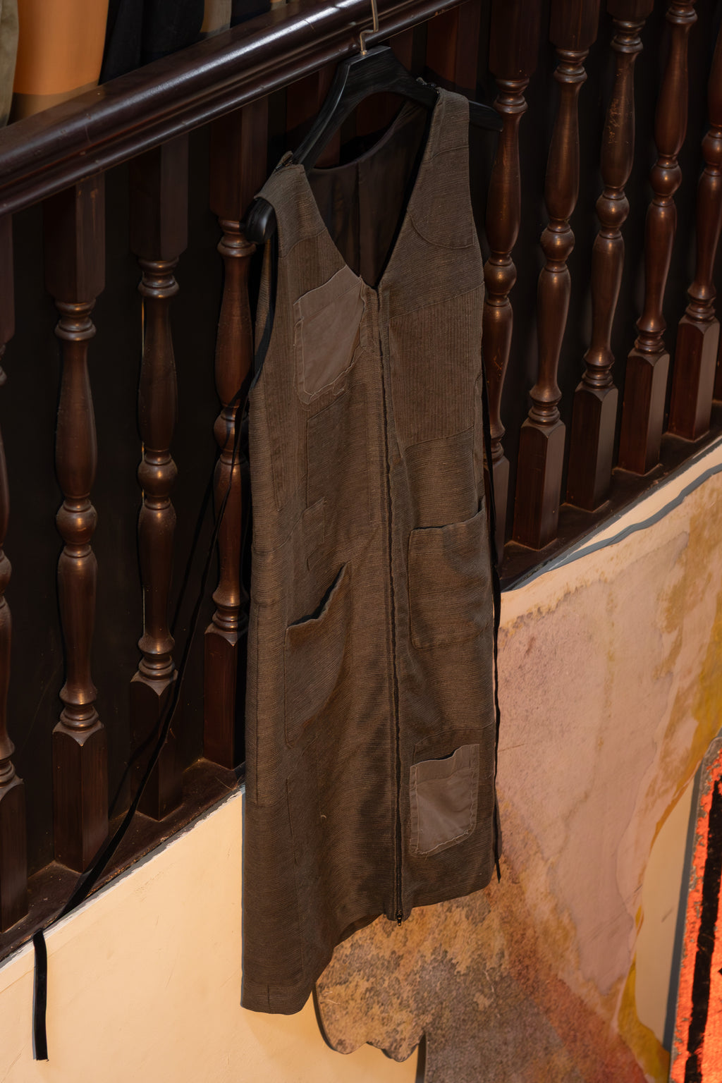 AW02 Undercover Witch's Cell Division Patchwork Apron Dress