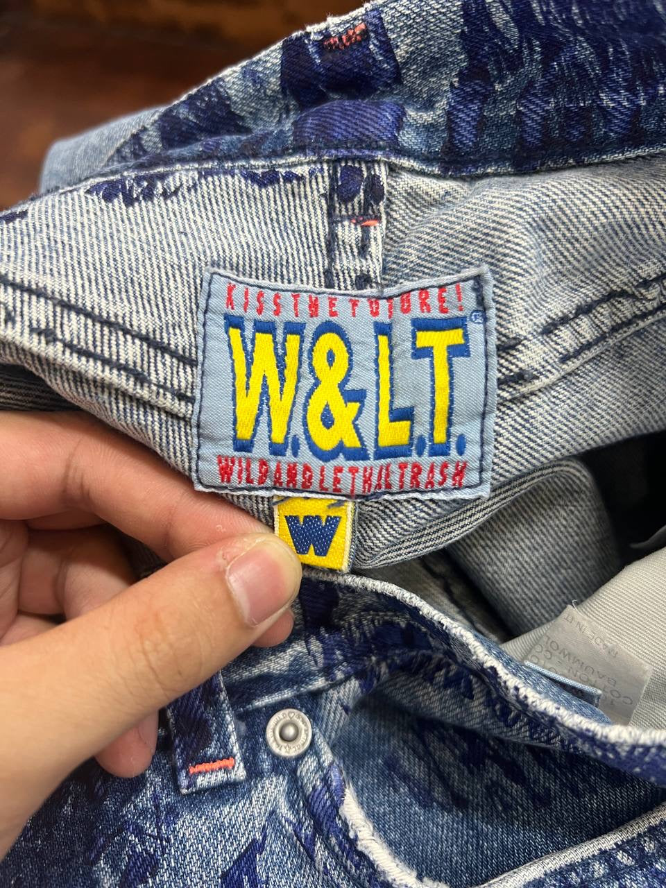 AW97 W&LT Walter Van Beirendonck Pen Scribble Denim