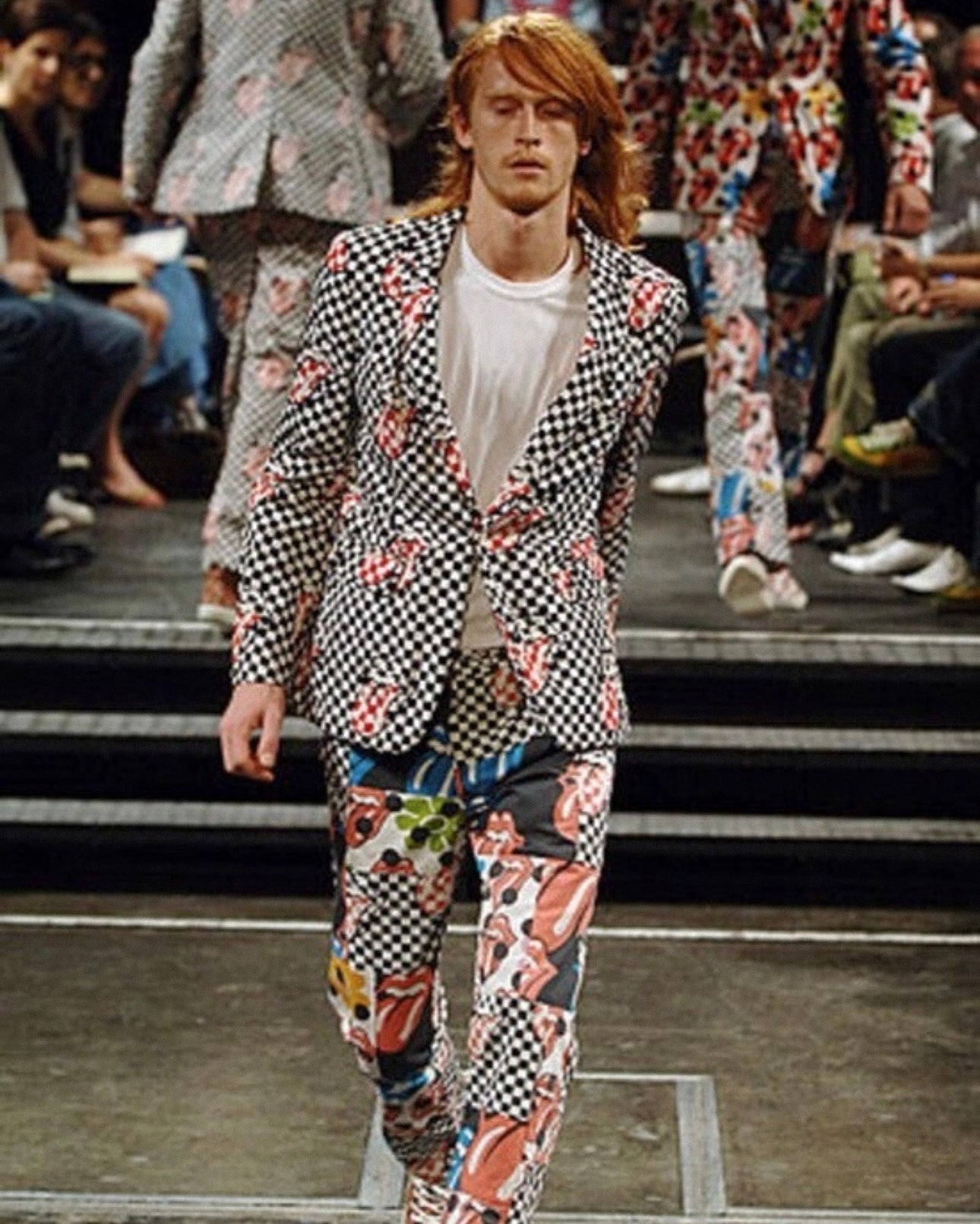 SS06 Comme Des Garçons Homme Plus x The Rolling Stones Patchwork Pants