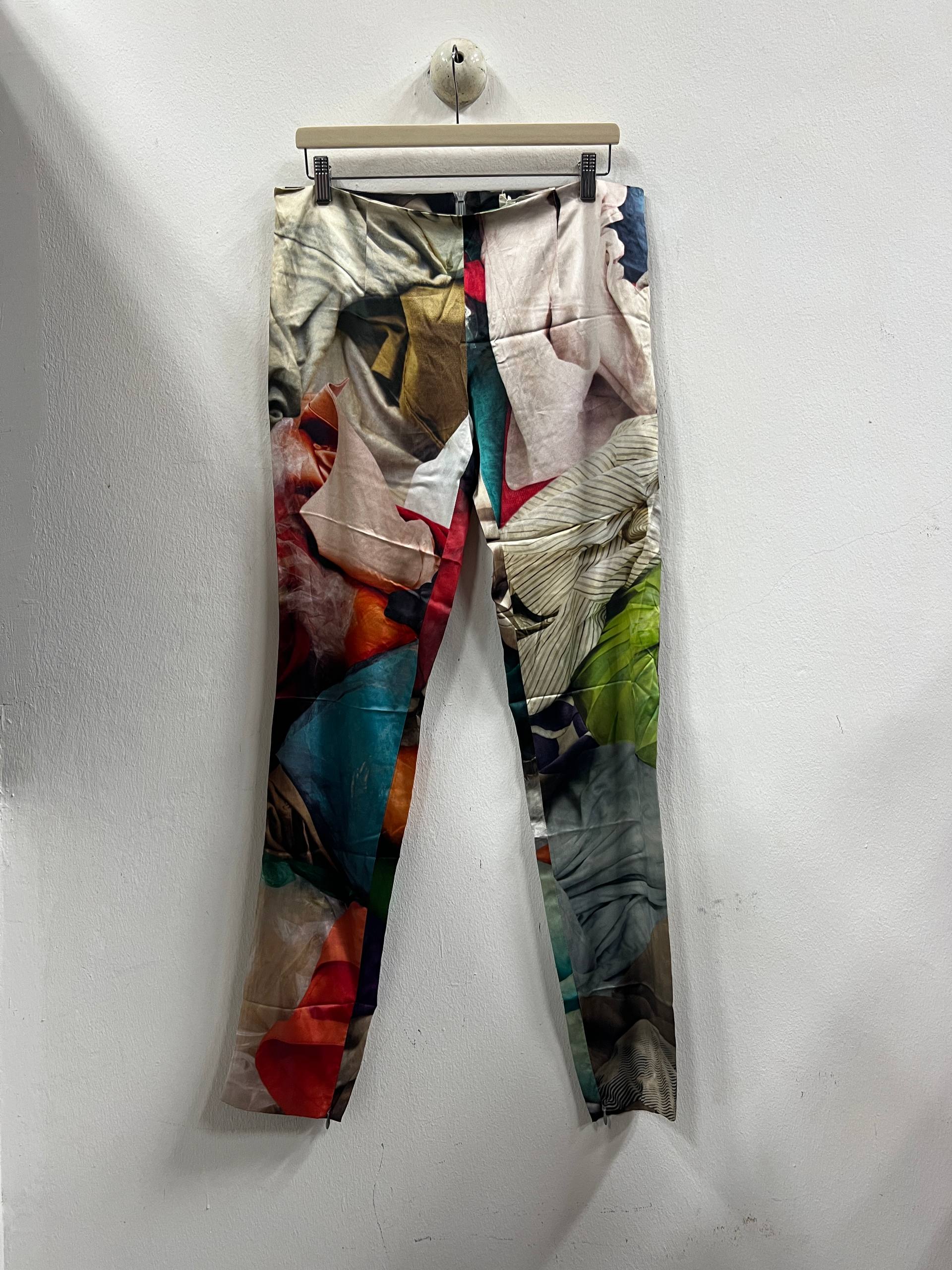 SS13 Chalayan Trash Print Backzip Pants