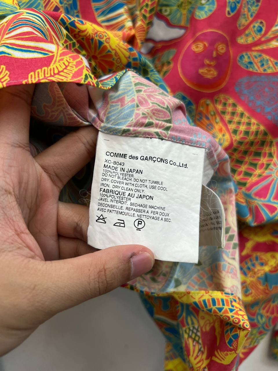 AW01 Comme Des Garcons Homme Plus “Looking At Different World” Psychedelic Shirt