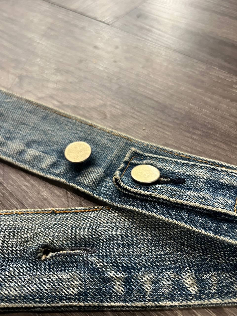 AW99 Maison Martin Margiela Backstitch Artisanal Denim Belt