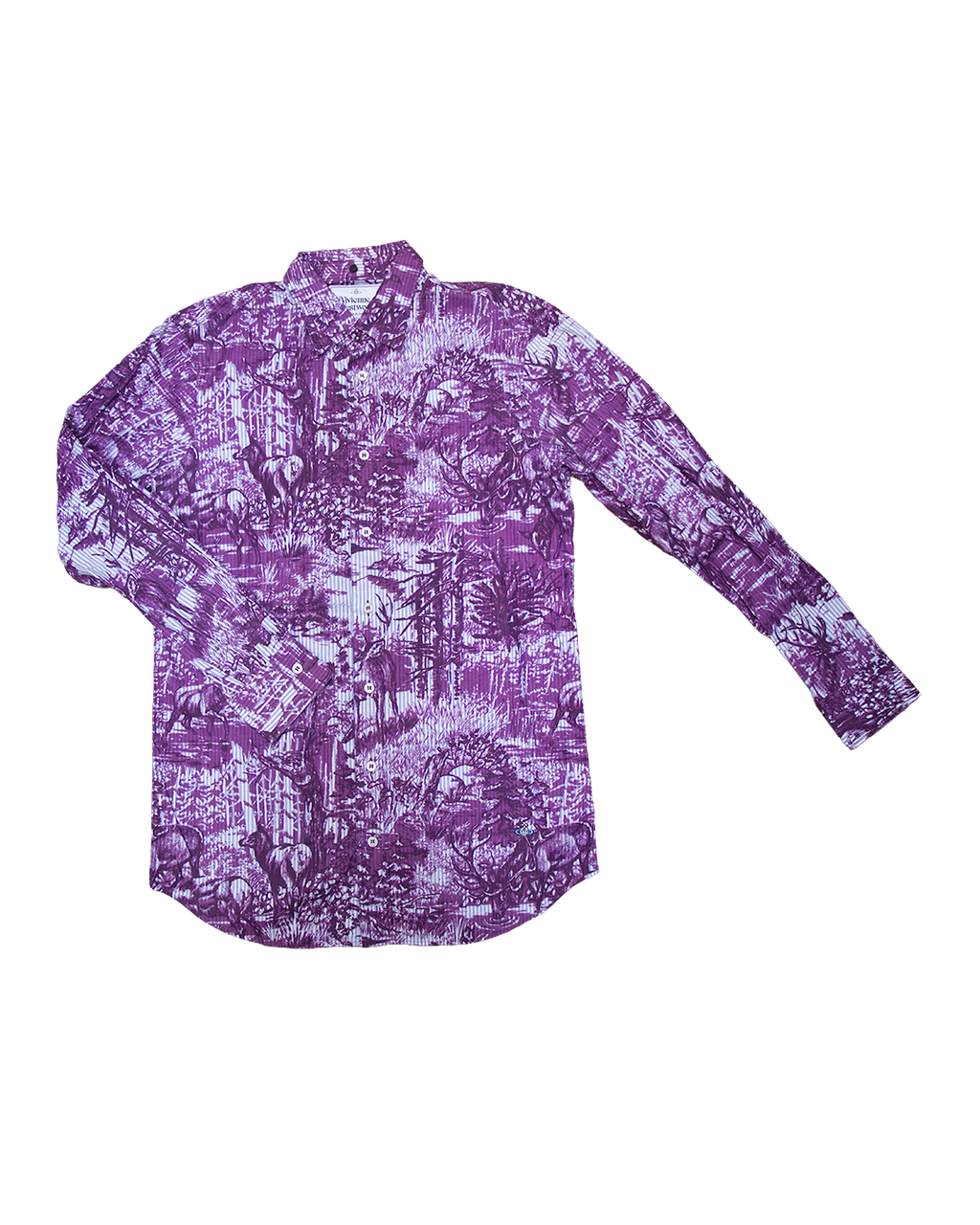 AW16 Vivienne Westwood Man Purple Toile Print Shirt