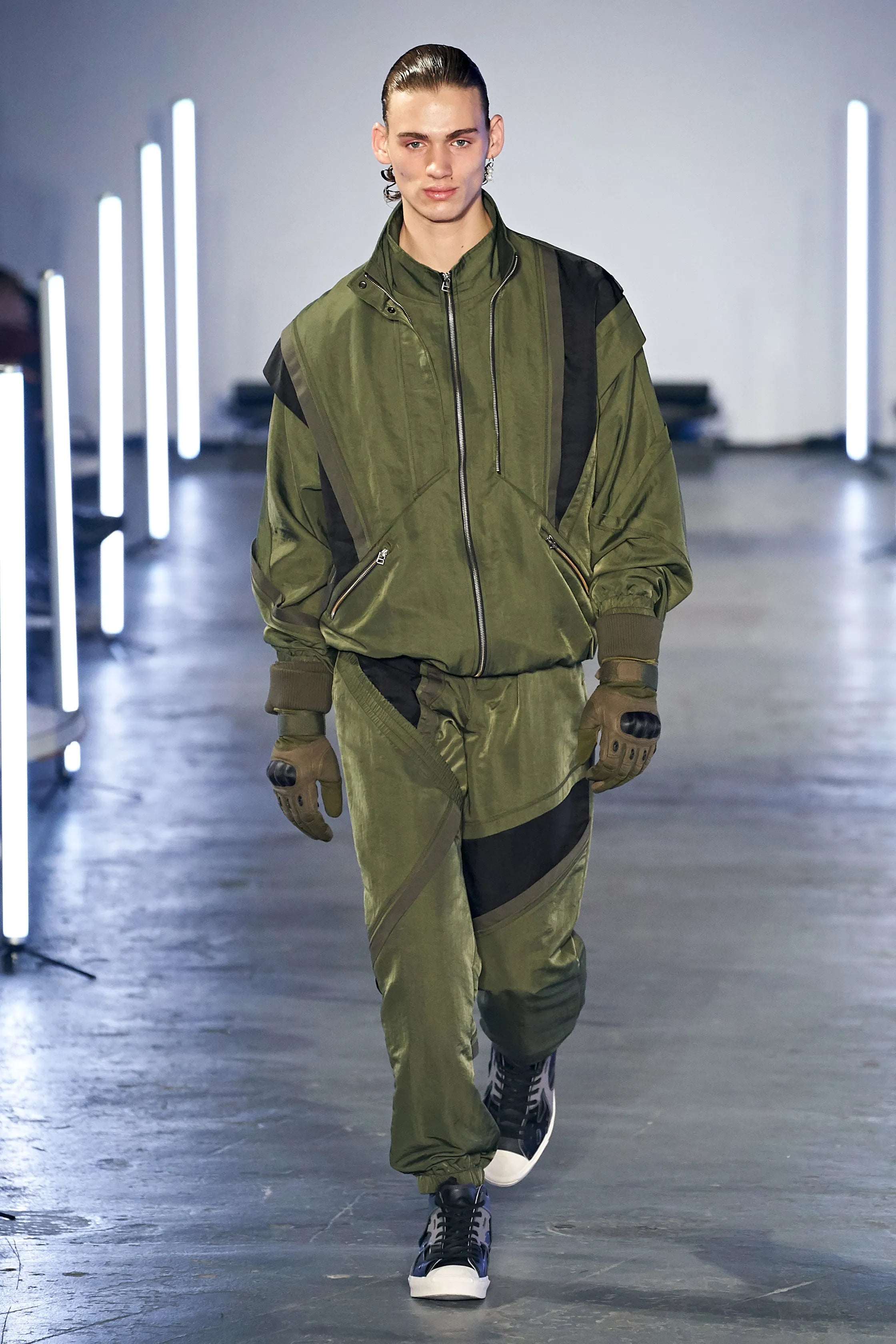 AW20 Feng Chen Wang Panelled Nylon Jacket