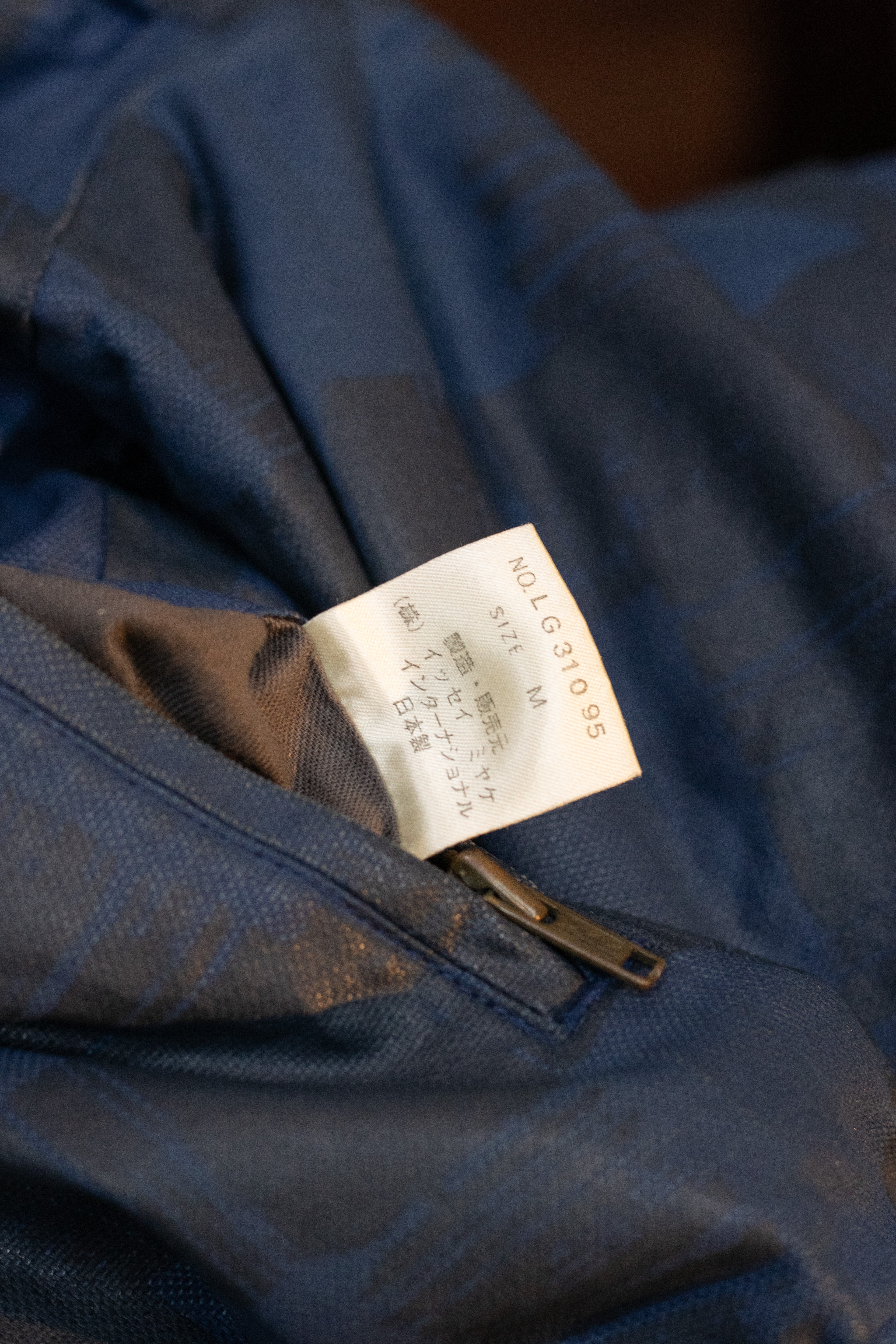 AW85 Issey Miyake Men Waxed Cropped Bomber Moto Jacket