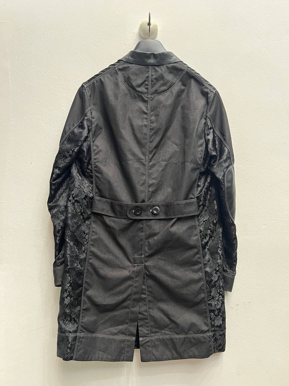 SS22 Junya Watanabe Man Jacquard Long Shop Coat