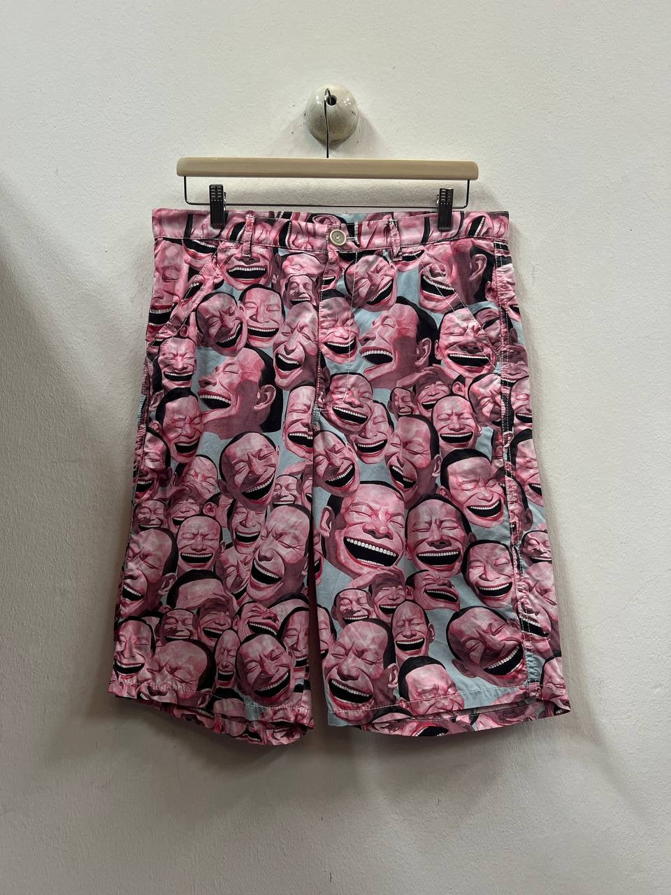 SS21 Comme Des Garcons Shirt x Yue Minjun “Laughing Man” Shorts