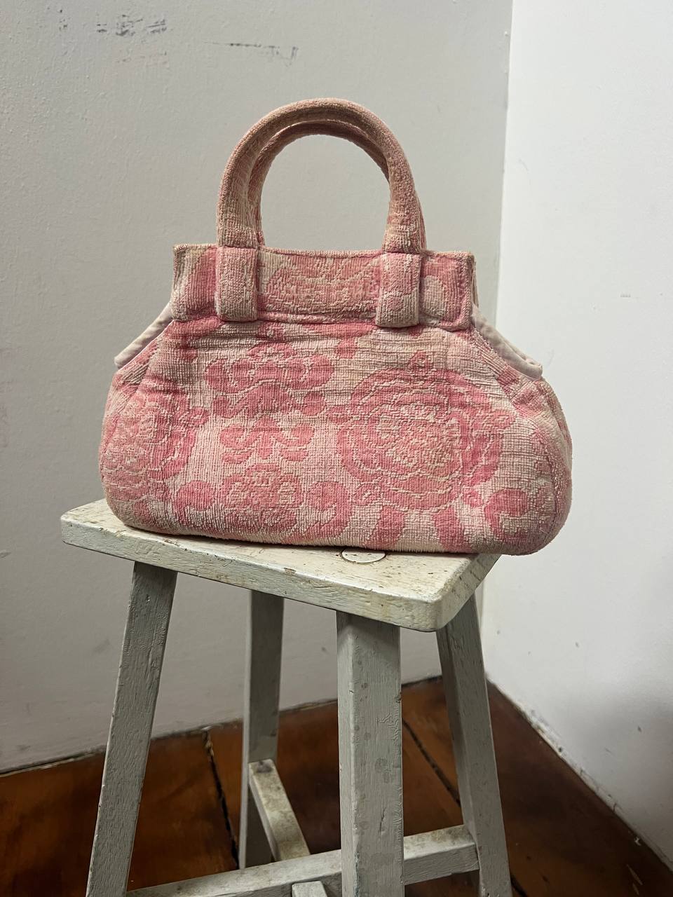 90s Vivienne Westwood Terry Cloth Crown Mini Bag