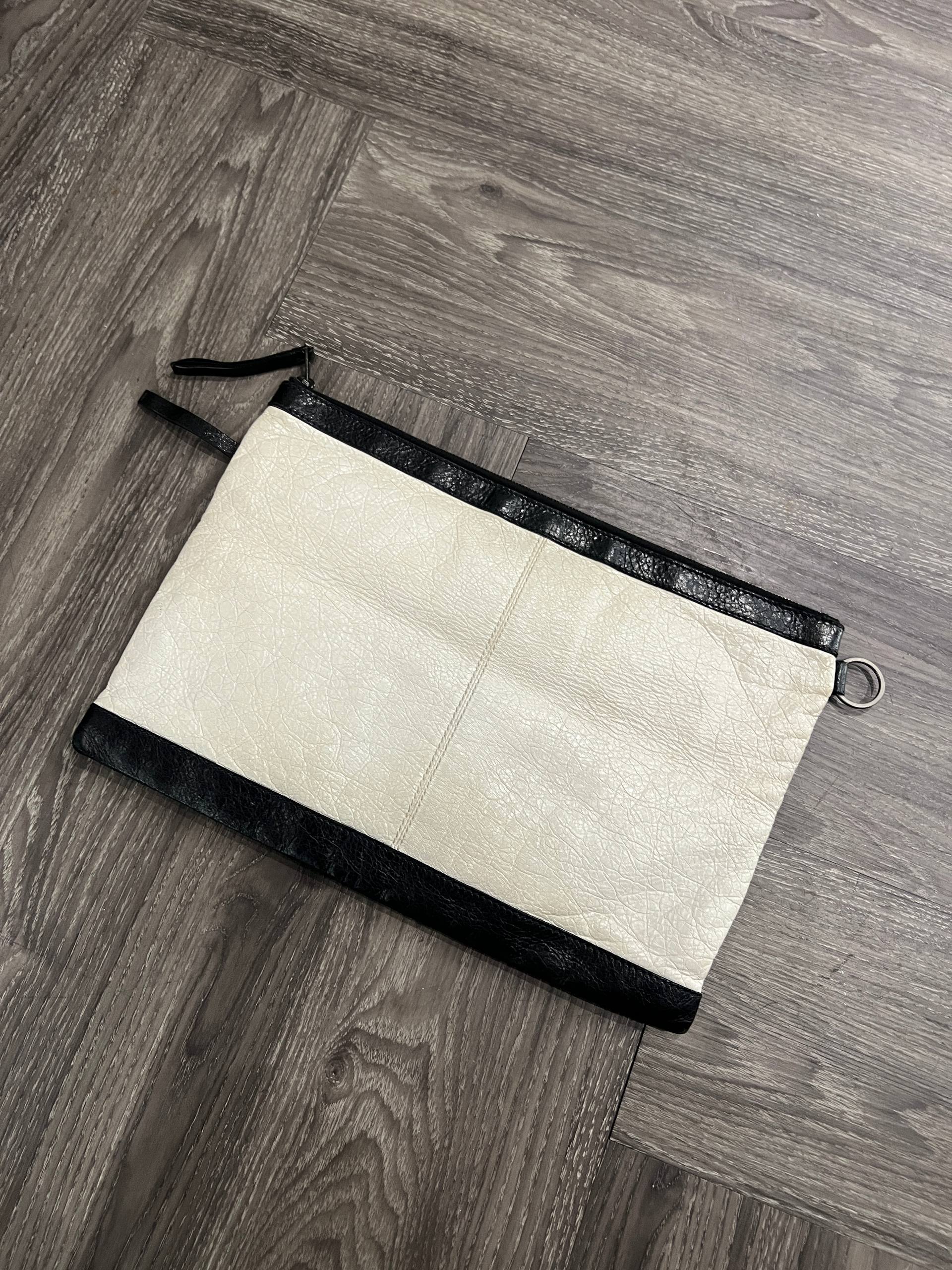 AW13 Balenciaga x Barneys New York Motocross Classic Lambskin Clip Large Clutch