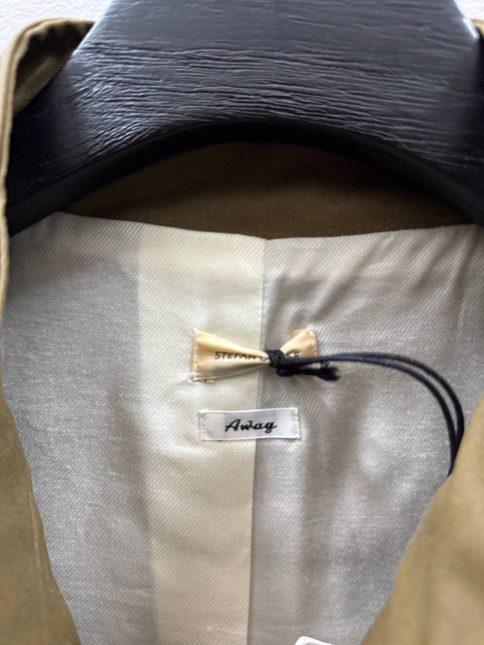 SS24 Stefan Cooke "Away" Short Waxed Coat