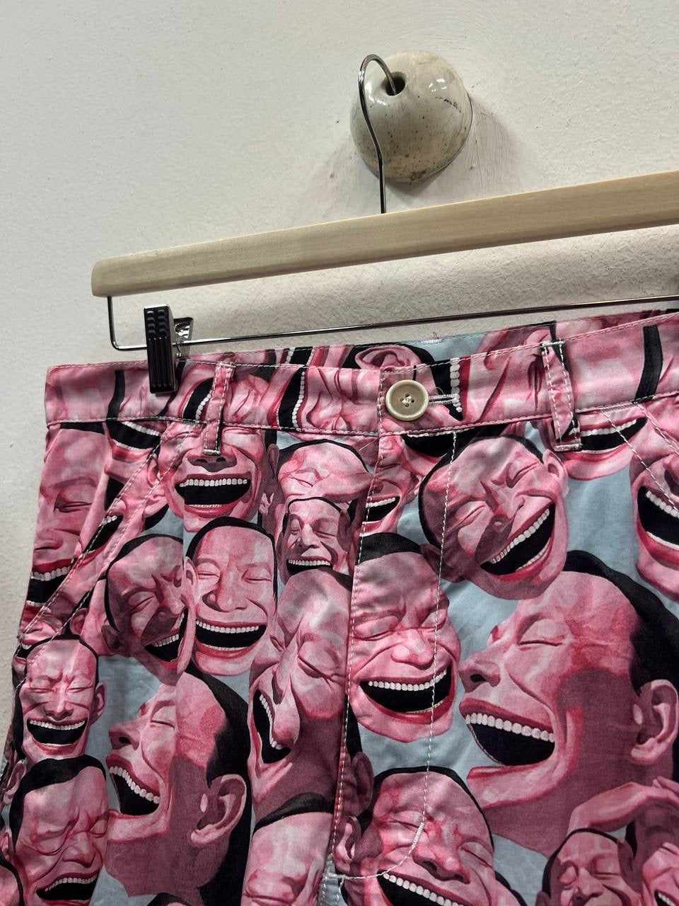 SS21 Comme Des Garcons Shirt x Yue Minjun “Laughing Man” Shorts