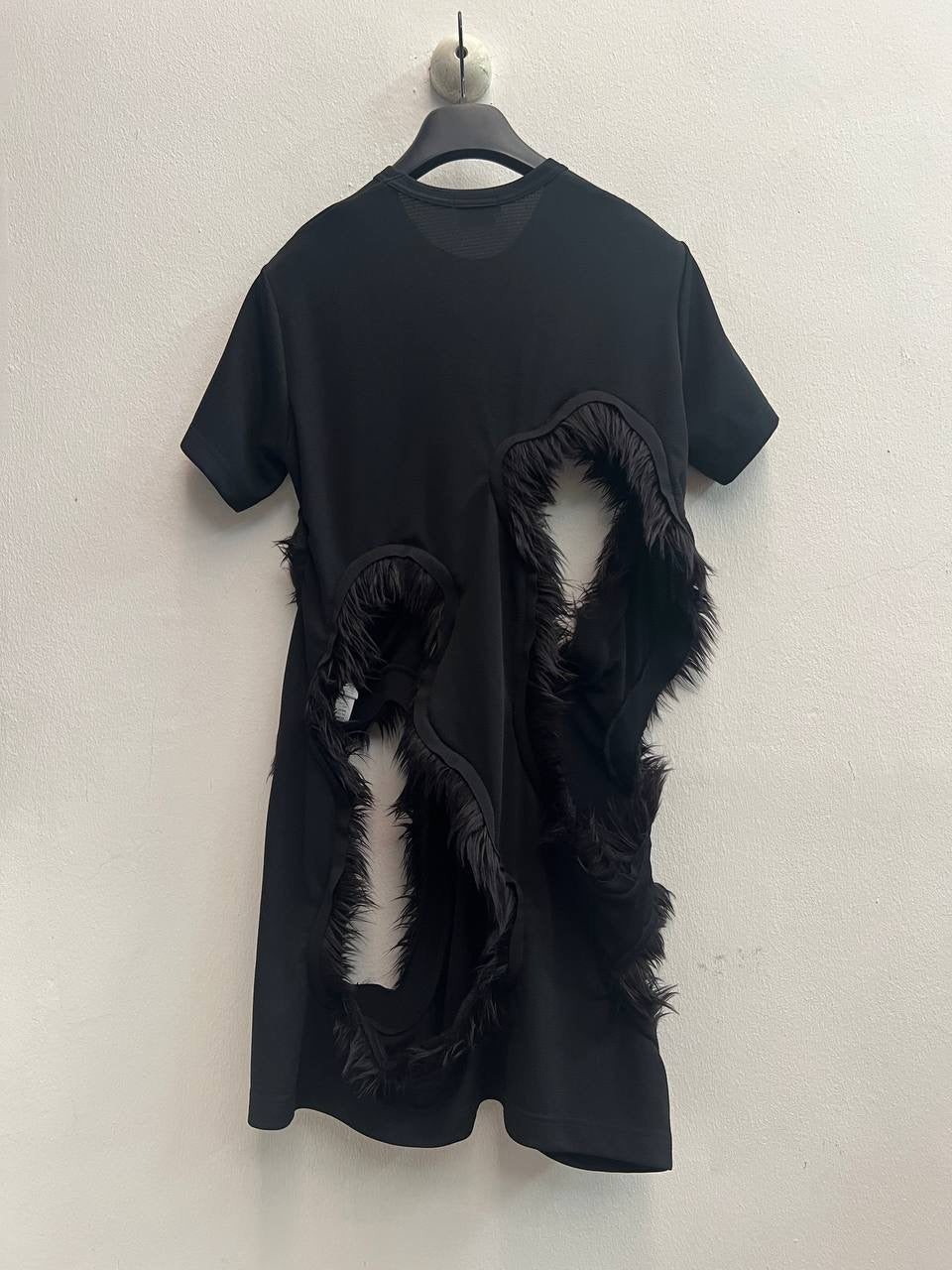 AW23 Comme Des Garcons Homme Plus Faux Fur Cut Out Shirt