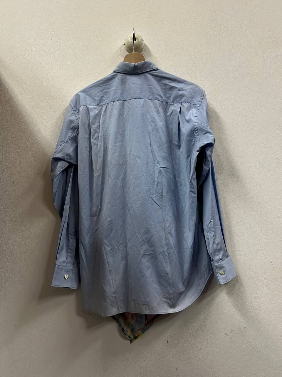 SS15 Comme Des Garcons Shirt Asymmetrical Psychedelic Print Shirt