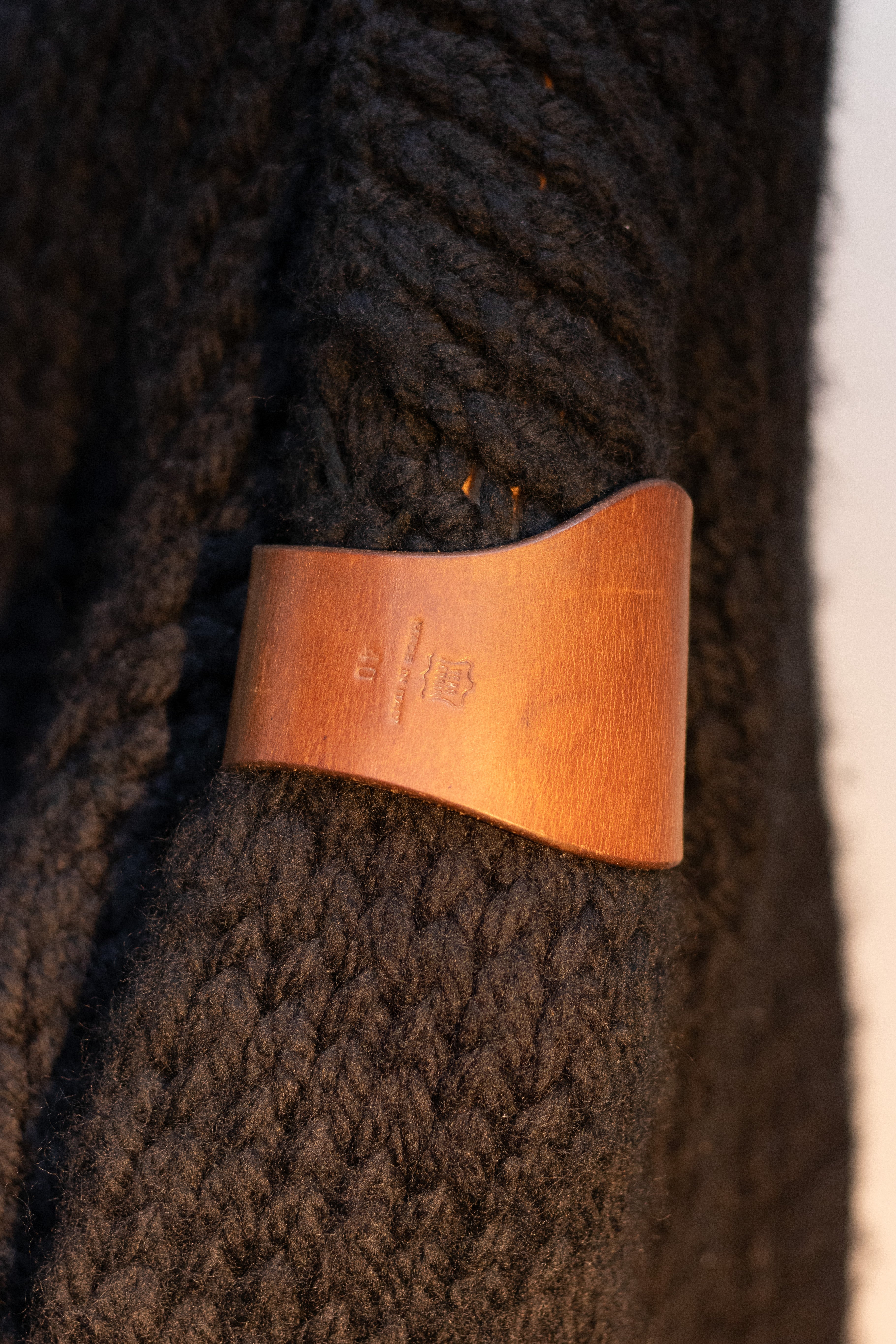 AW02 Maison Martin Margiela Line 0 Artisanal Leather Sole Armlet Cuff